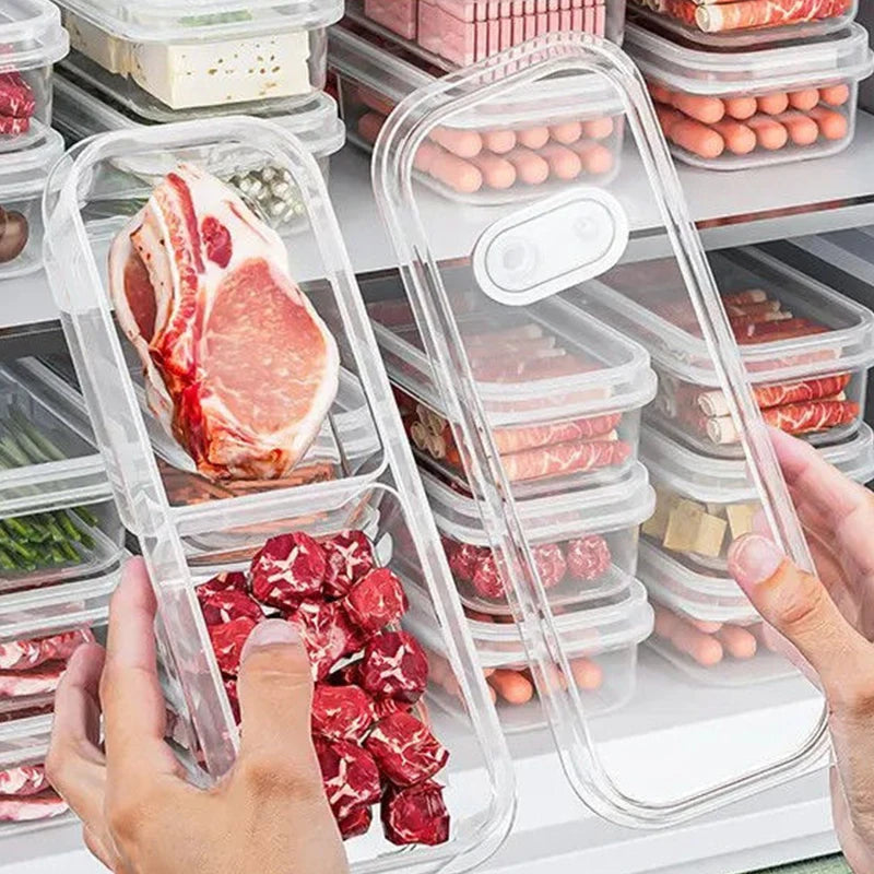 High-Capacity Food Storage Solution for Your Home; Ensures Freshness of Meat Vegetable in Refrigerator