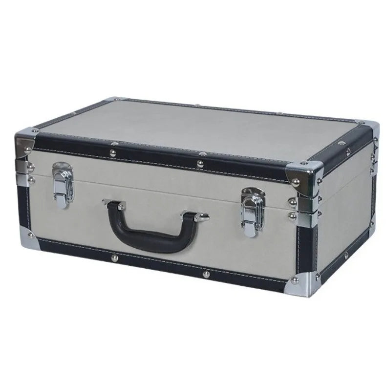 Large Capacity Storage Box Modern Handheld Organizer Storage Boxes Luxury Leather Organization Box Bedroom Storages Containers