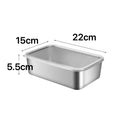 Stainless Steel Refrigerator Meat Storage Box Food Storage Containers With Lid Refrigerator Organizer Container Kitchen Storage