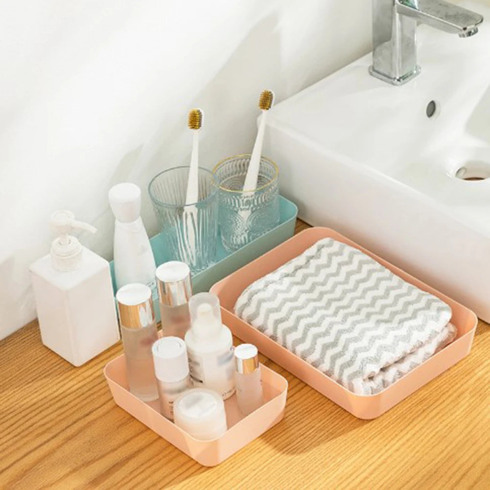 Storage Trays Drawer Partition Storage Box Kitchen Tableware Small Storage Box Multifunctional Cosmetics Sundries Storage Tray