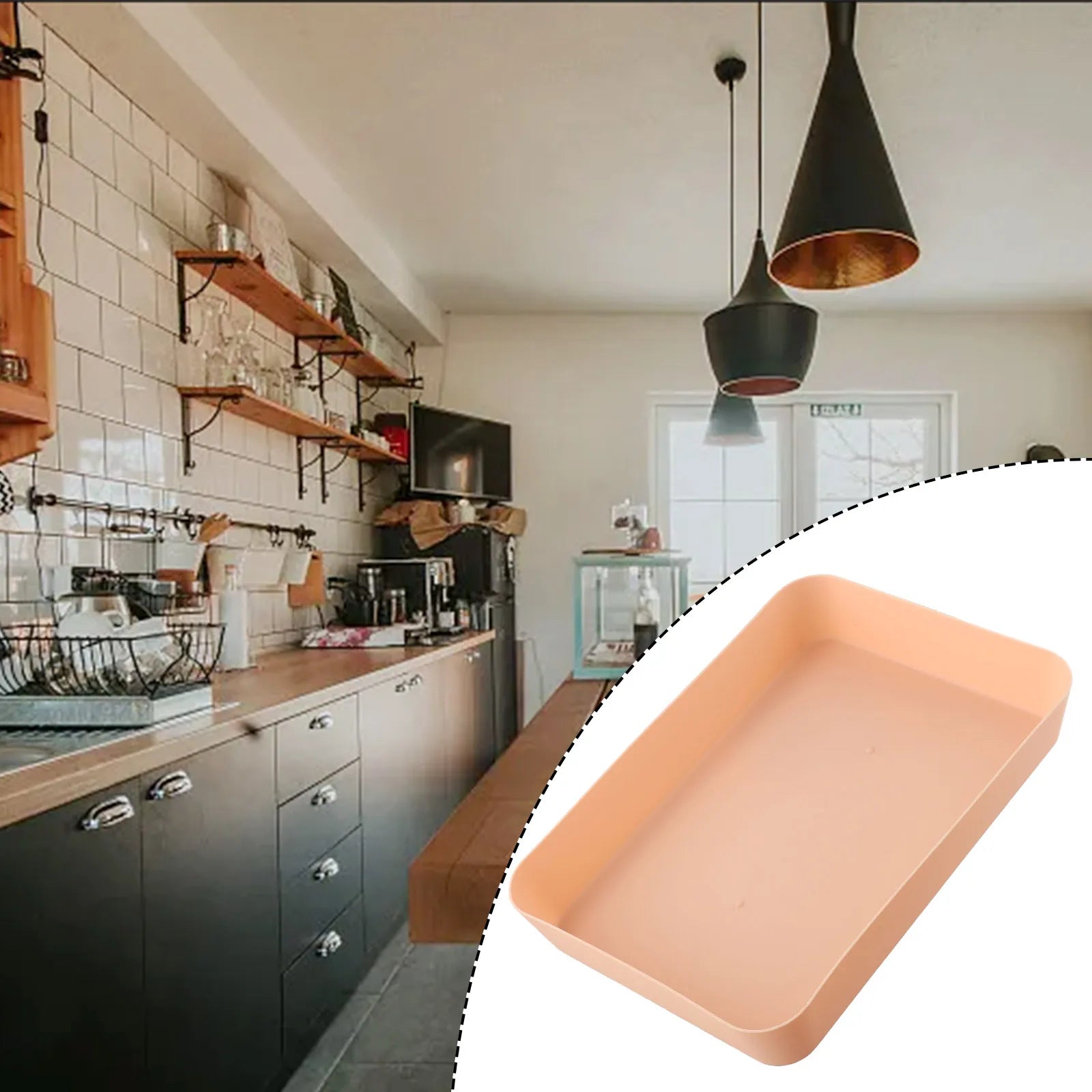 Storage Trays Drawer Partition Storage Box Kitchen Tableware Small Storage Box Multifunctional Cosmetics Sundries Storage Tray