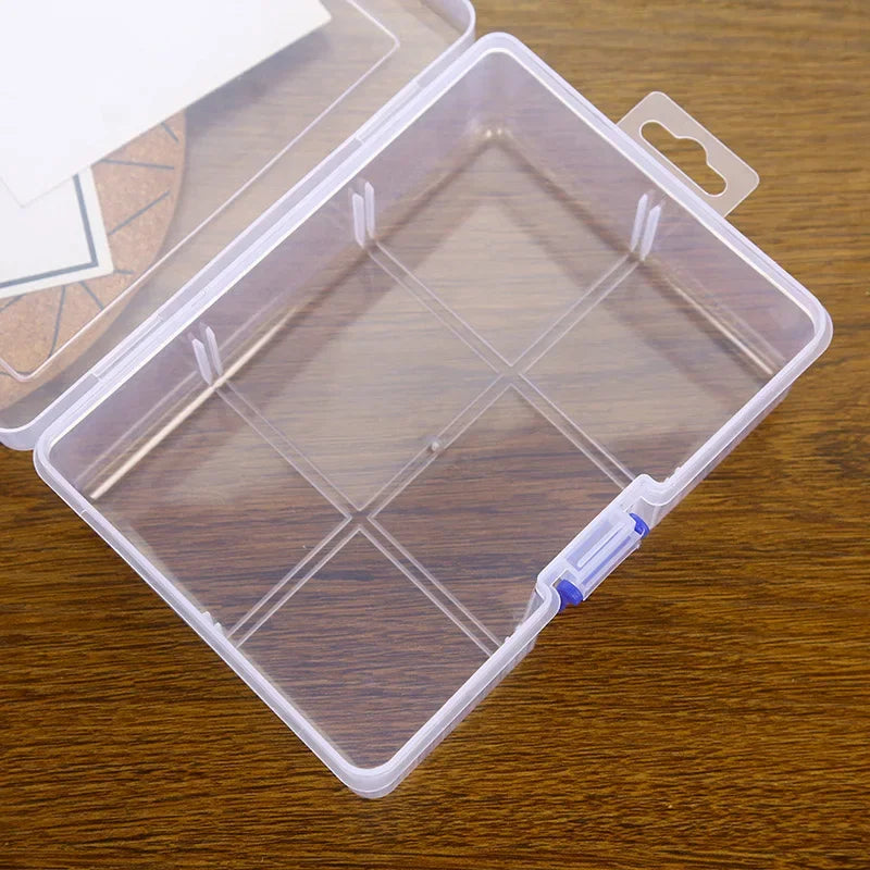 1PC Storage Box Large Capacity Transparent Plastic Cosmetic Storage Box Holder Case Container Organizer Container Small Accessor