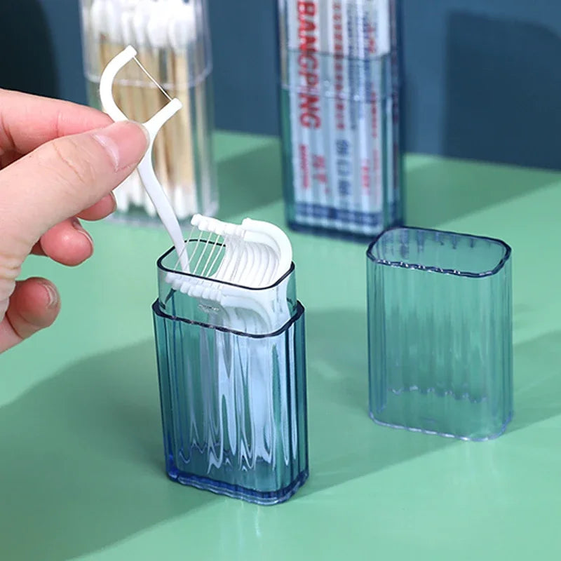 Household Storage Supplies Cotton Swab Storage Box Portable Travel Toothpick Band-aid Box