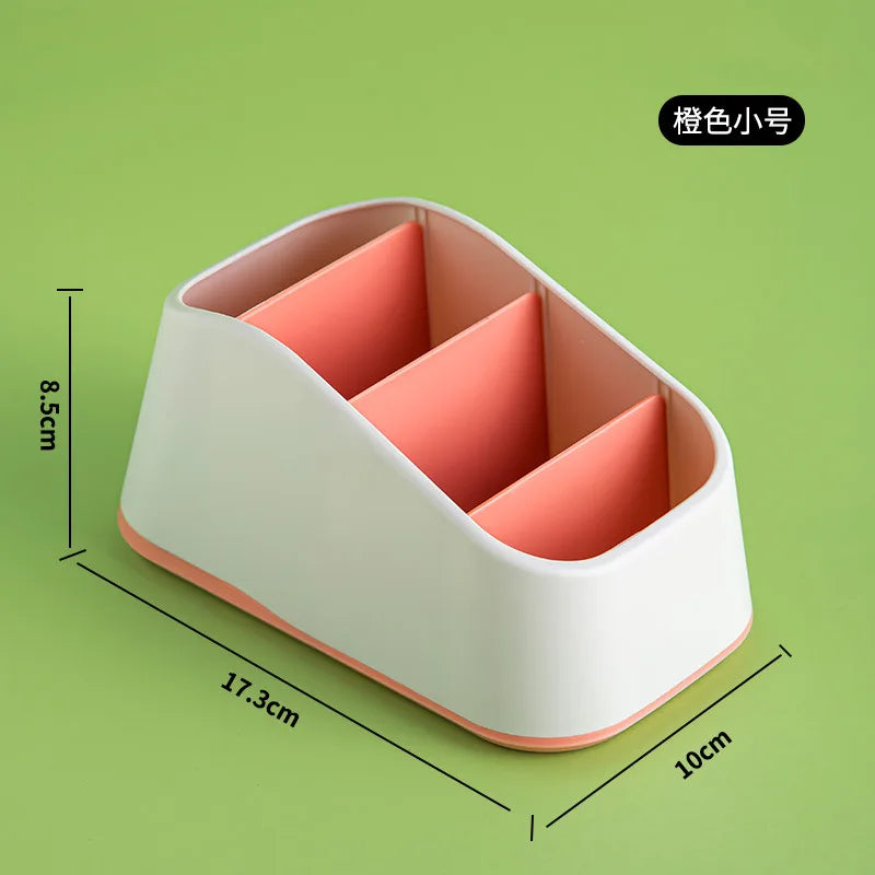 Desktop storage box, key, remote control, grid storage, desk stationery, sundries, cosmetics, desk sorting box