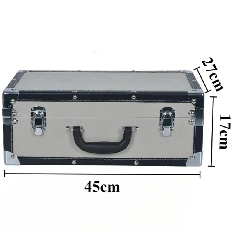 Large Capacity Storage Box Modern Handheld Organizer Storage Boxes Luxury Leather Organization Box Bedroom Storages Containers