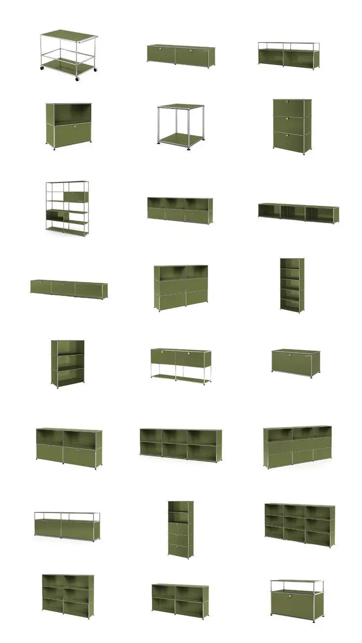 Modern Classical Large Capacity Stainless Steel Storage Cabinet 2 Drawers Shelves 5-Year Warranty for Home Apartment Living Room