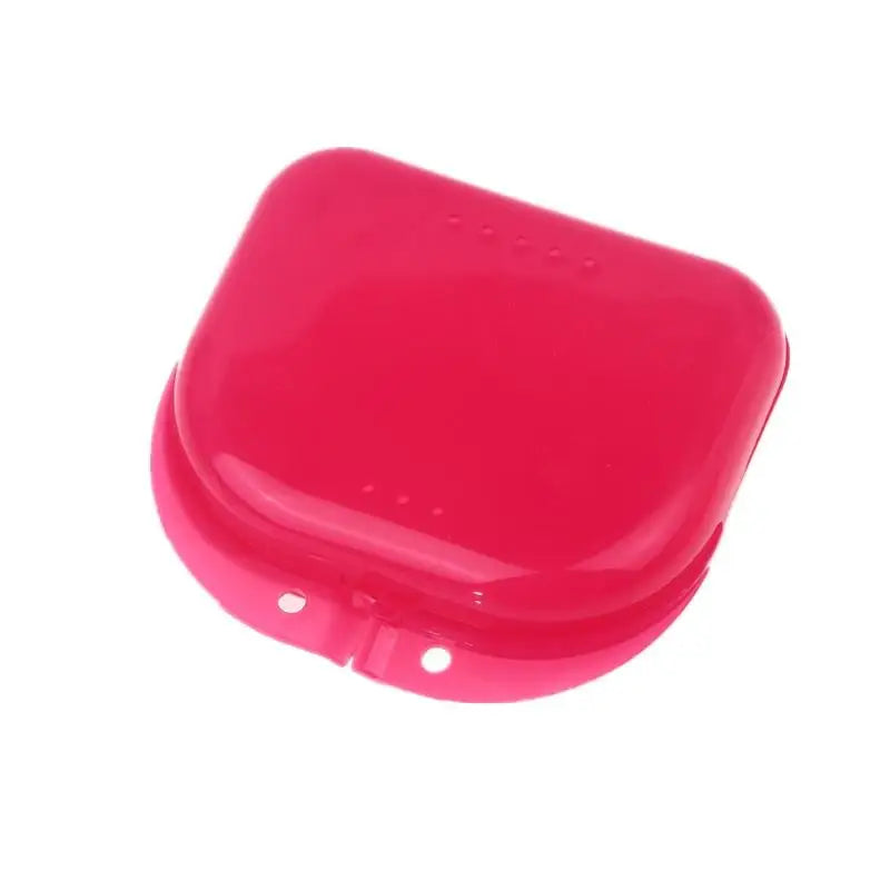 Denture Storage Box Dental Retainer Mouth Guard Container Plastic Oral Hygiene Supplies Tray Dental Appliance Case Oral Tools