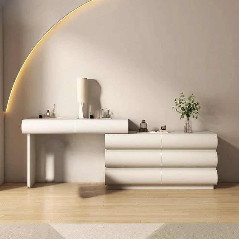 Luxury Bedroom Storage Cabinet Dressing Table Recamera Makeup Dressing Table Comfortable White Tocadores De Maquillaje Furniture