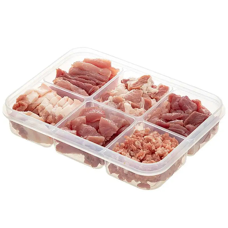 Refrigerator Food Storage Containers, Suitable For Meat And Other Food, Food-grade Airtight Containers, 2/4/6 Compartments.