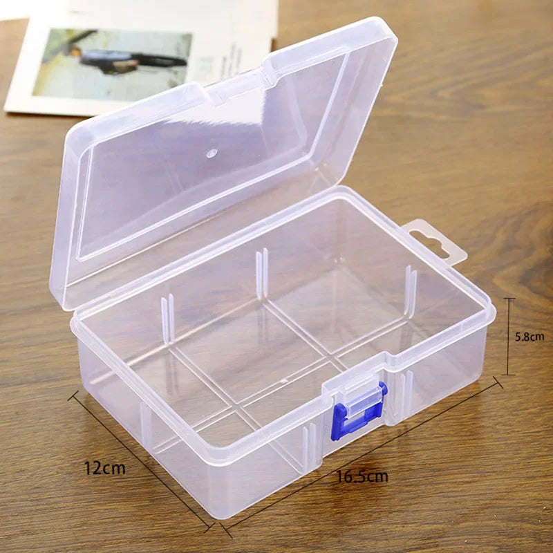 1PC Storage Box Large Capacity Transparent Plastic Cosmetic Storage Box Holder Case Container Organizer Container Small Accessor
