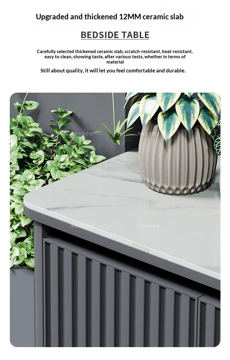 Outdoor aluminum alloy storage cabinet for balconies, patios, waterproof and sun-proof, suitable for storing miscellaneous items