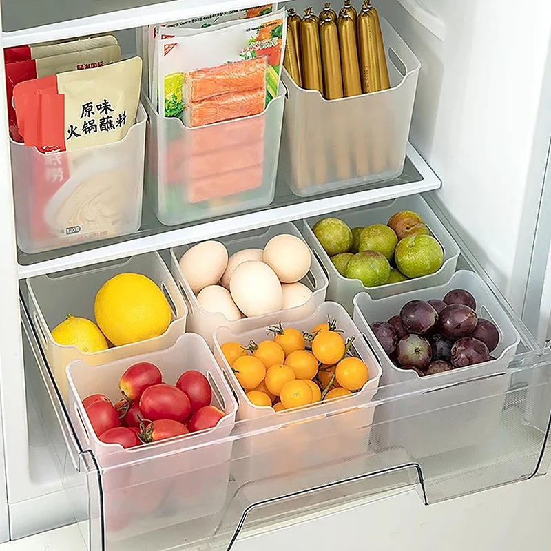 1PCS Refrigerator Storage Boxes Food Fresh Organizer Cold Storage Crisper Fruit Spice Food Container Boxes Kitchen Boxes