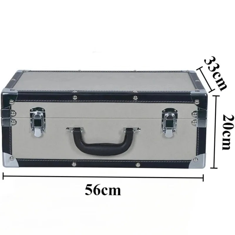 Large Capacity Storage Box Modern Handheld Organizer Storage Boxes Luxury Leather Organization Box Bedroom Storages Containers