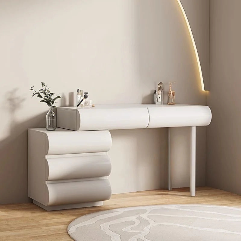 Luxury Bedroom Storage Cabinet Dressing Table Recamera Makeup Dressing Table Comfortable White Tocadores De Maquillaje Furniture