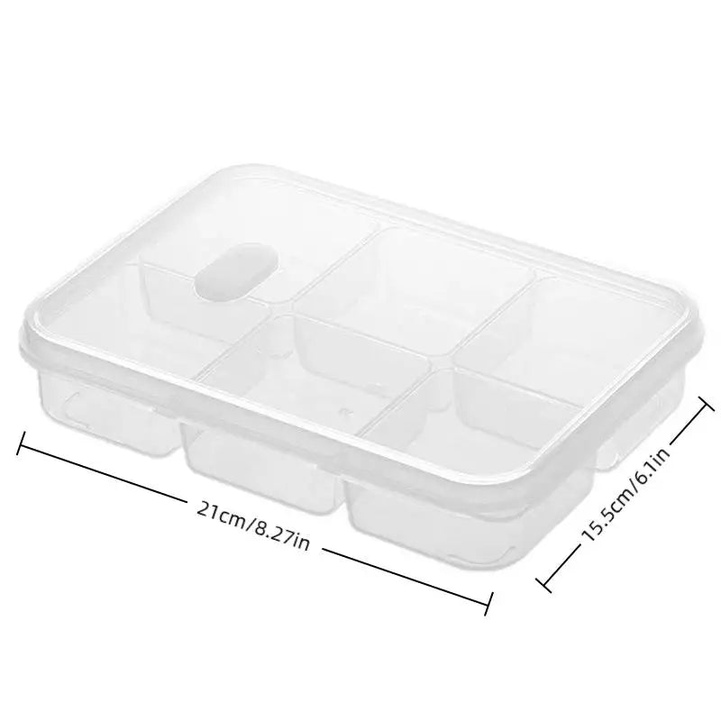 Refrigerator Food Storage Containers, Suitable For Meat And Other Food, Food-grade Airtight Containers, 2/4/6 Compartments.