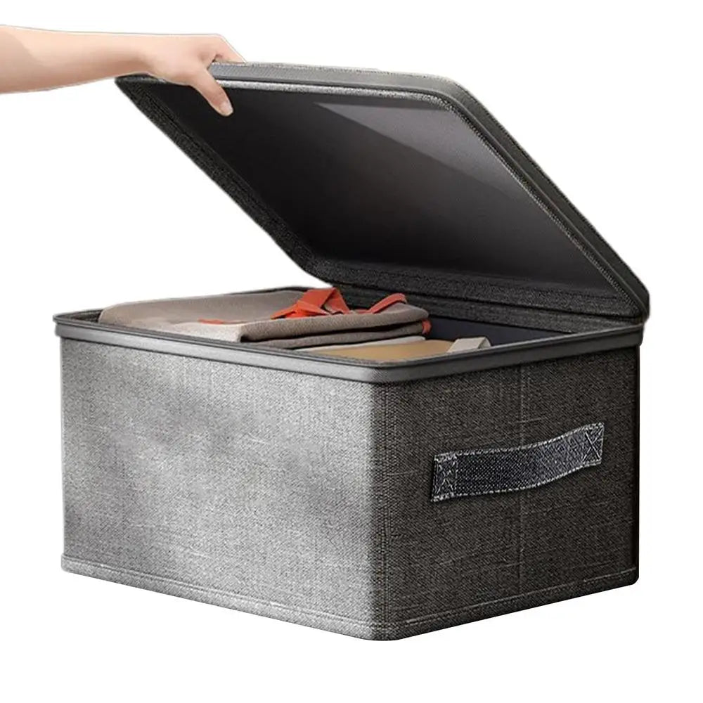 Large Storage Box with Lock Stackable Storage Container Secure with Handle Locking Organizing Bin Washable Shelf Baskets for