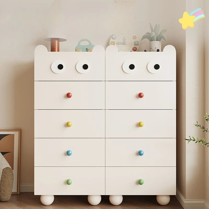 Solid Wood Storage Cabinet Drawer Type Storage Boxes Household Multifunctional Bedside Table Organizer Box Furniture Organizer