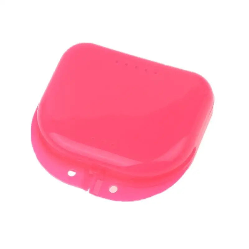 Denture Storage Box Dental Retainer Mouth Guard Container Plastic Oral Hygiene Supplies Tray Dental Appliance Case Oral Tools