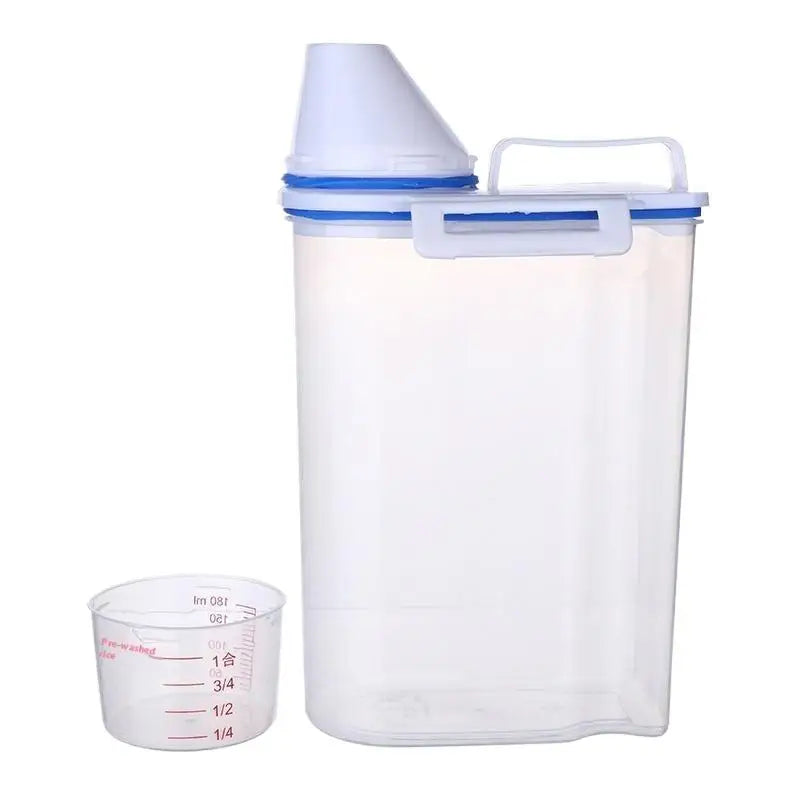 1/3/5PCS Moisture-Proof Grain Storage Jar Sealed Rice Bucket Pet Food Container Set Kitchen Storage Box For Dry Goods