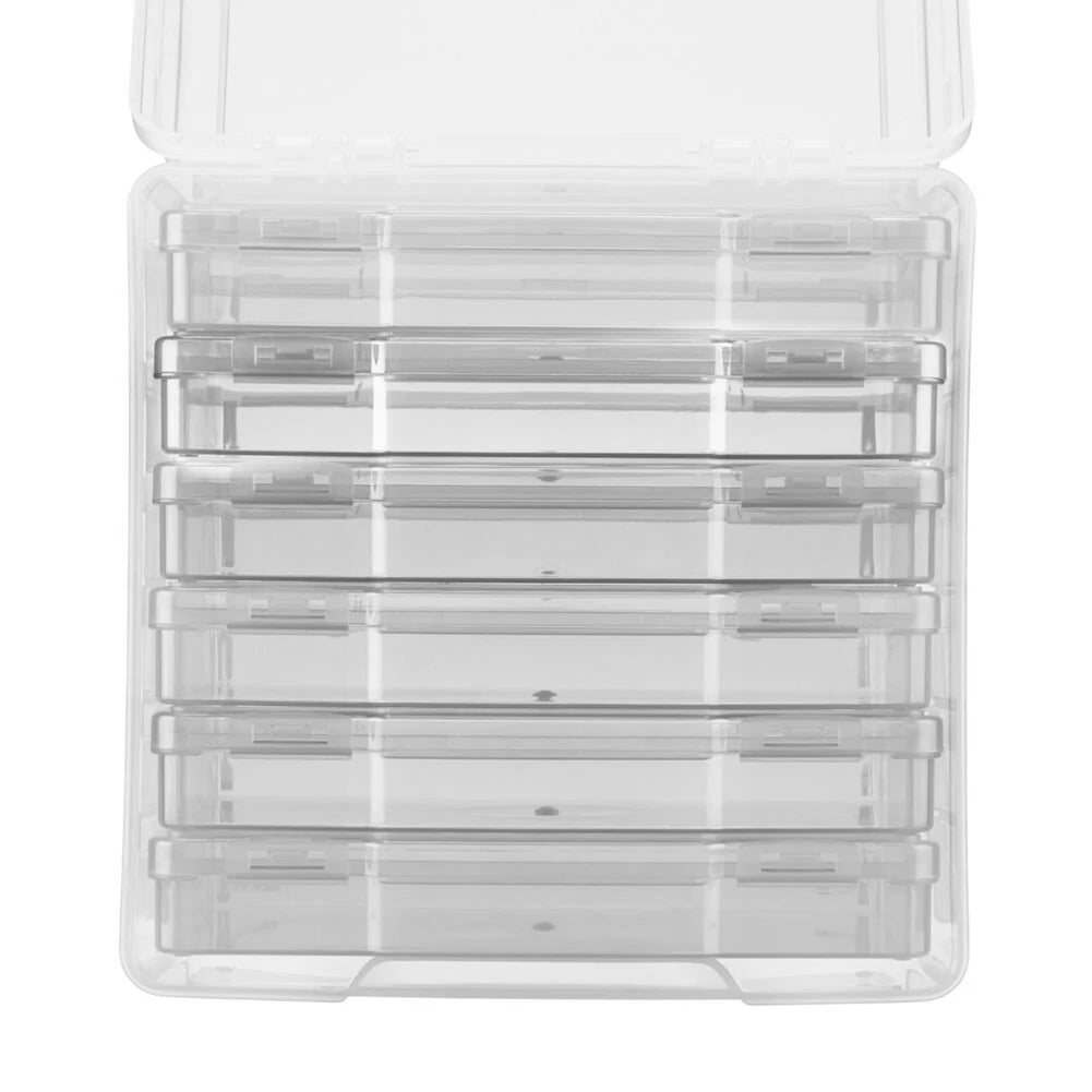 Photo Storage Box Photograph Pictures Album Organisers Craft Container For Jewelry Tools Screws Storage Boxes 4x6inch