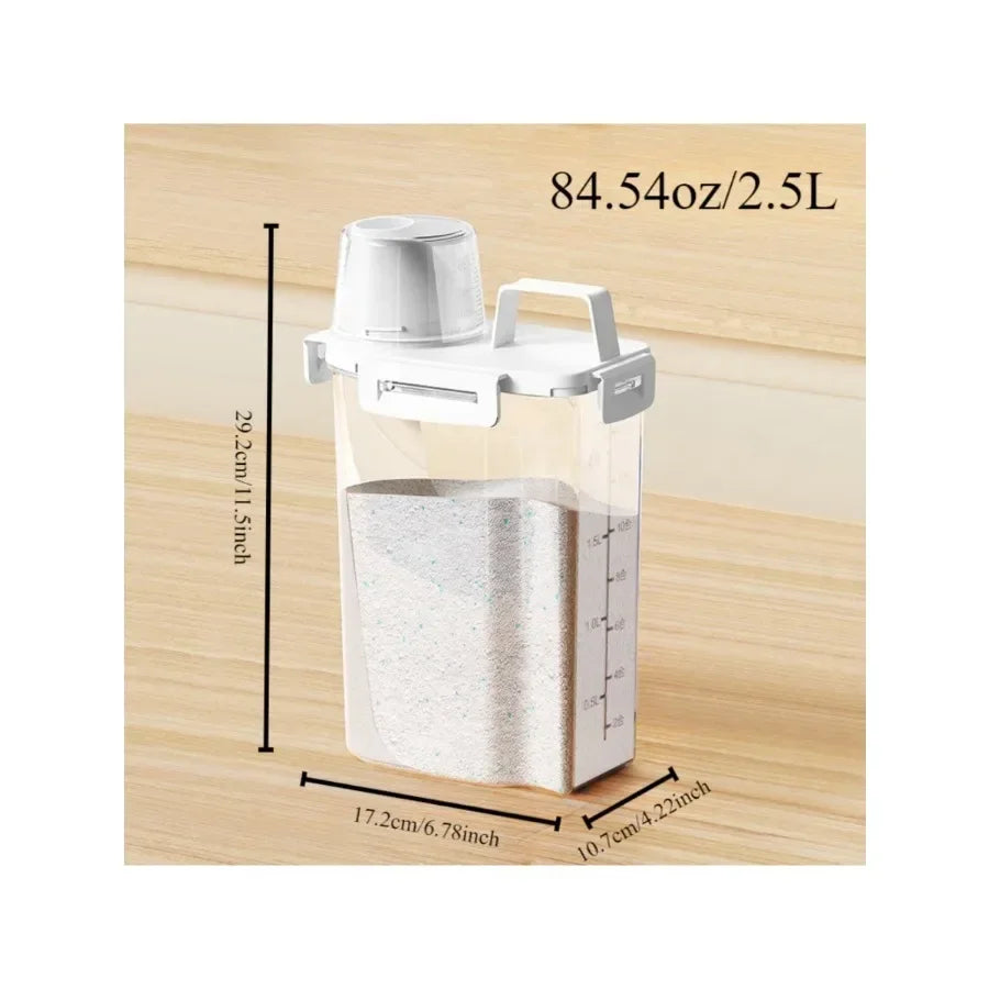 2.5L Covered Moisture-proof Sealed Storage Container - Used for Grain, Nut, Flour, Rice Food Storage Boxes