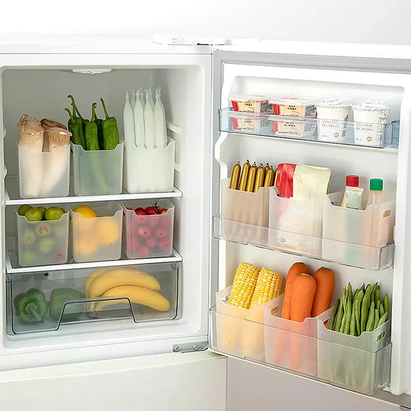 1PCS Refrigerator Storage Boxes Food Fresh Organizer Cold Storage Crisper Fruit Spice Food Container Boxes Kitchen Boxes
