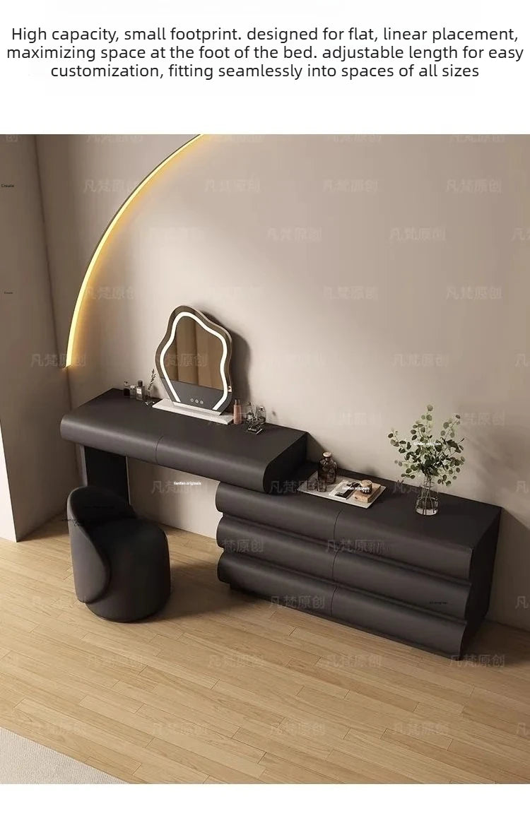 Luxury Bedroom Storage Cabinet Dressing Table Recamera Makeup Dressing Table Comfortable White Tocadores De Maquillaje Furniture