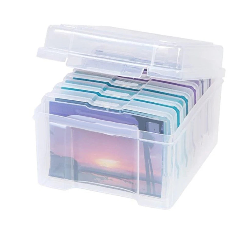 Photo Storage Box Photograph Pictures Album Organisers Craft Container For Jewelry Tools Screws Storage Boxes 4x6inch