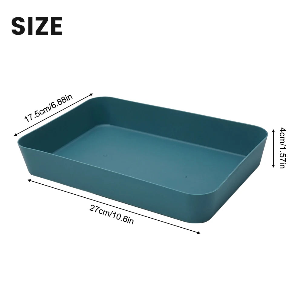 Storage Trays Drawer Partition Storage Box Kitchen Tableware Small Storage Box Multifunctional Cosmetics Sundries Storage Tray