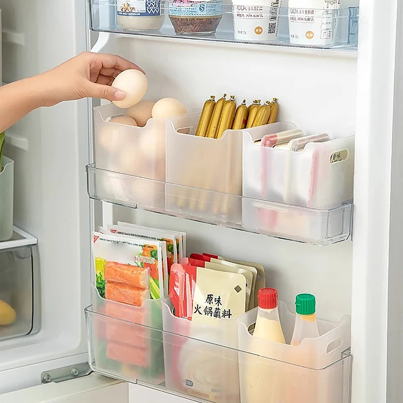 1PCS Refrigerator Storage Boxes Food Fresh Organizer Cold Storage Crisper Fruit Spice Food Container Boxes Kitchen Boxes