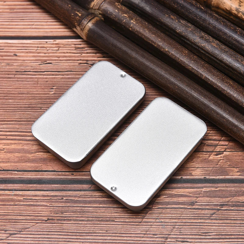 Iron Box Slide Cover Storage Box Jewelry Pill Cases Coin Candy Box