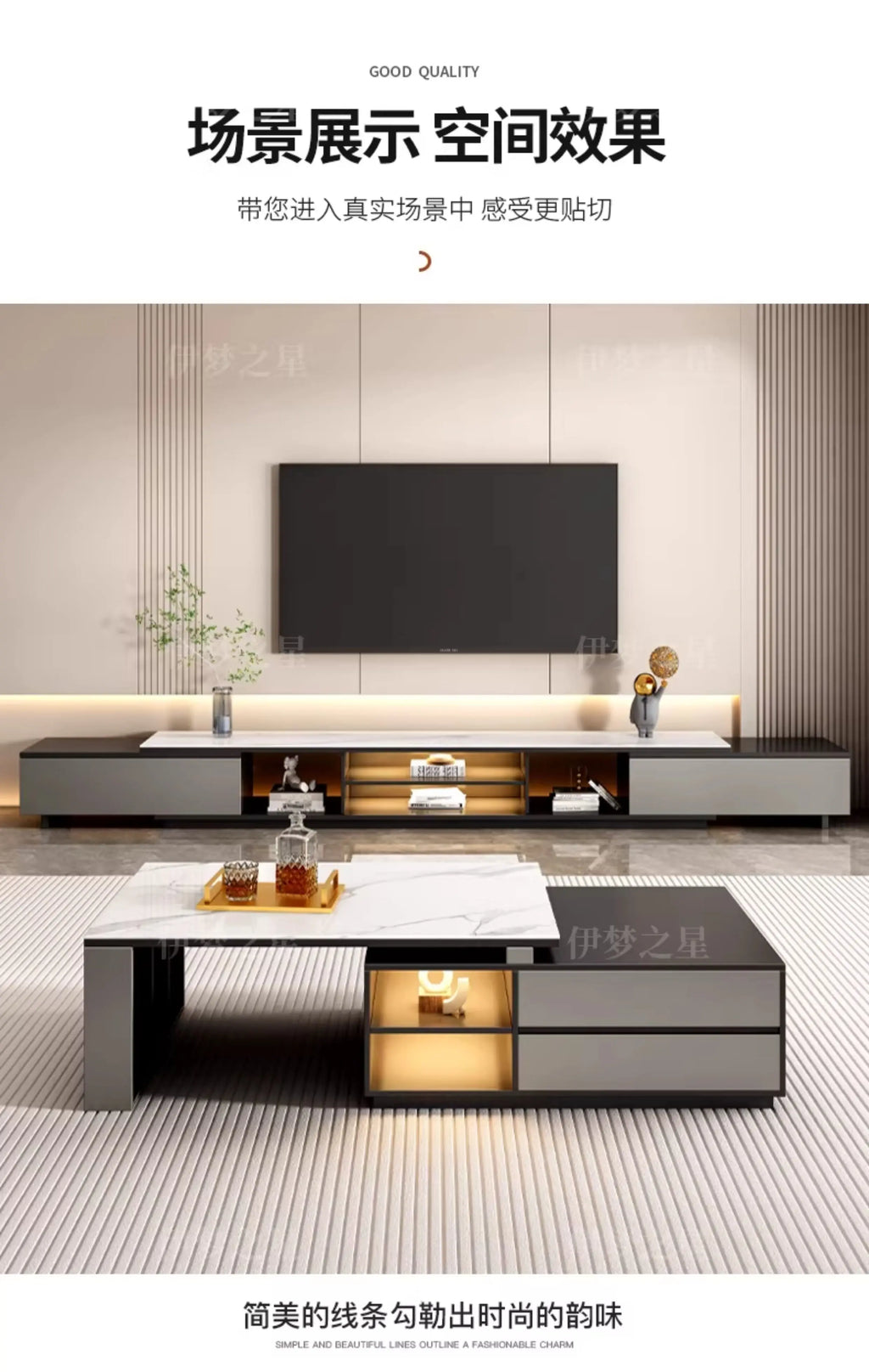 Storage Luxury Tv Cabinet Simple Showcase Display Corner Tv Cabinet Organizer Design Meuble Television Salon Home Accessories