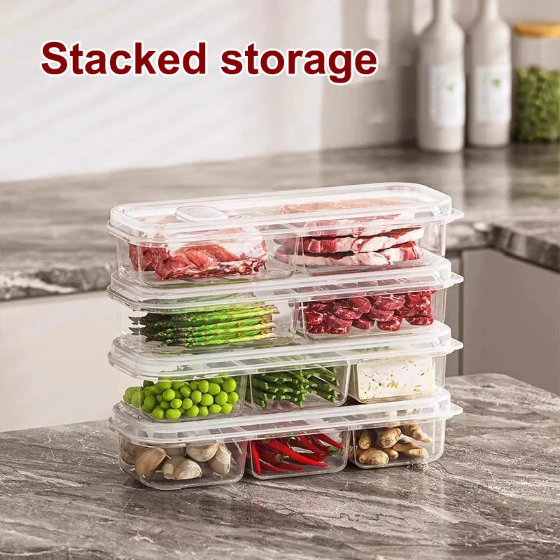 High-Capacity Food Storage Solution for Your Home; Ensures Freshness of Meat Vegetable in Refrigerator